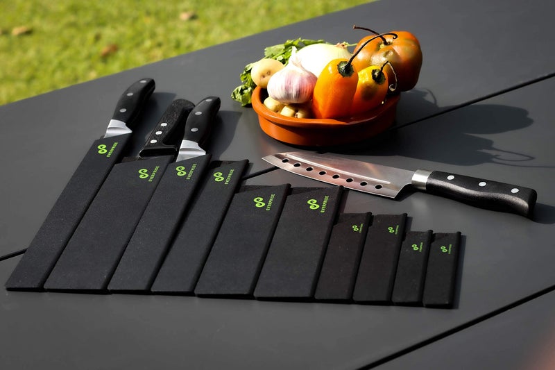 EVERPRIDE Chef Knife Sheath Set (10-Piece Set) Universal Blade Edge Cover Guards for Chefâ€™s and Kitchen Knives â€“ Durable, BPA-Free, Felt Lined, Sturdy ABS Plastic â€“ Knives Not Included - Image 5